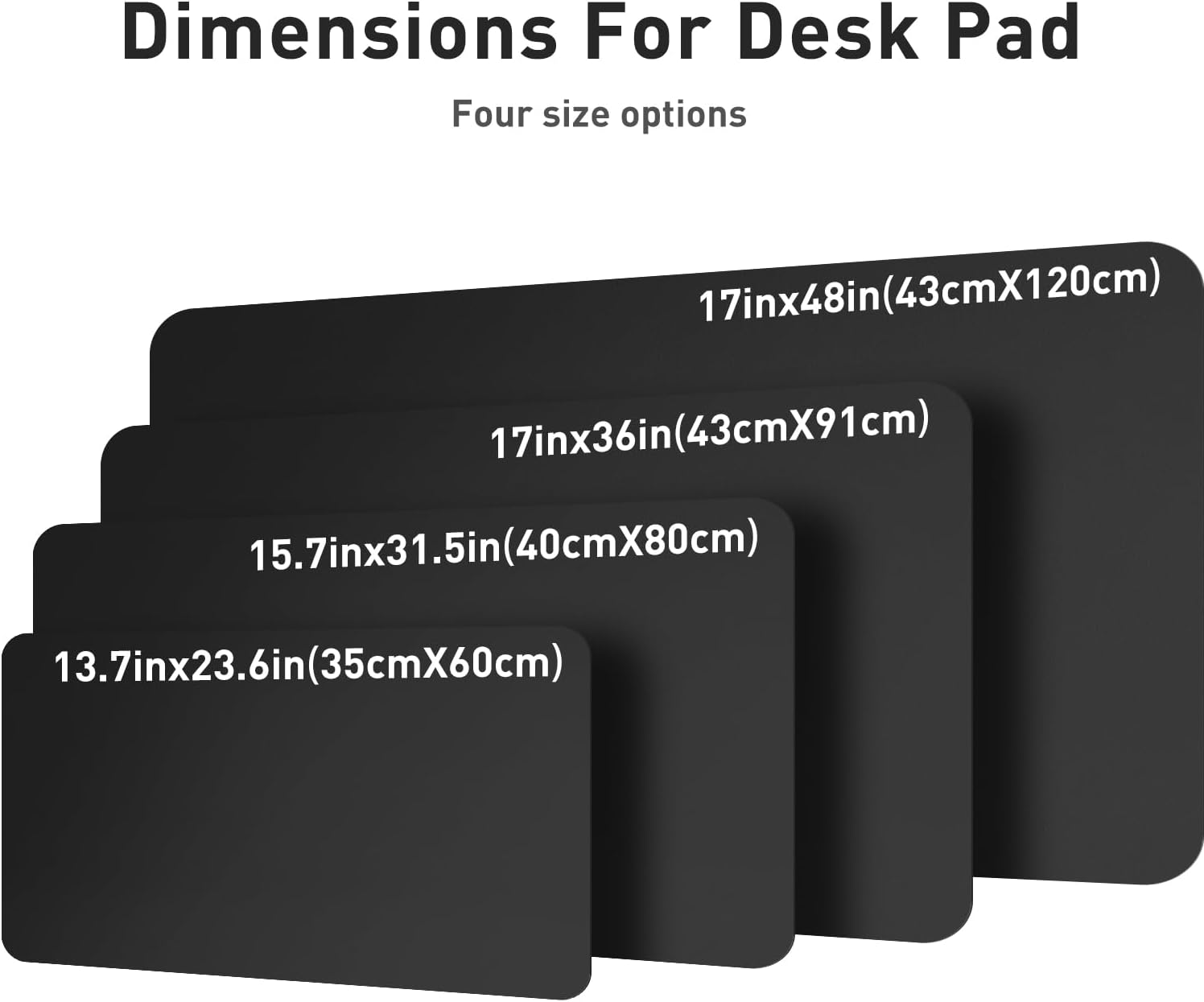 Aothia Non-Slip Waterproof PU Leather Desk Pad Protector for Mouse, Writing Desk, Office, Home, Laptop Blotter, 23.6" x 13.7", Black - Image 8