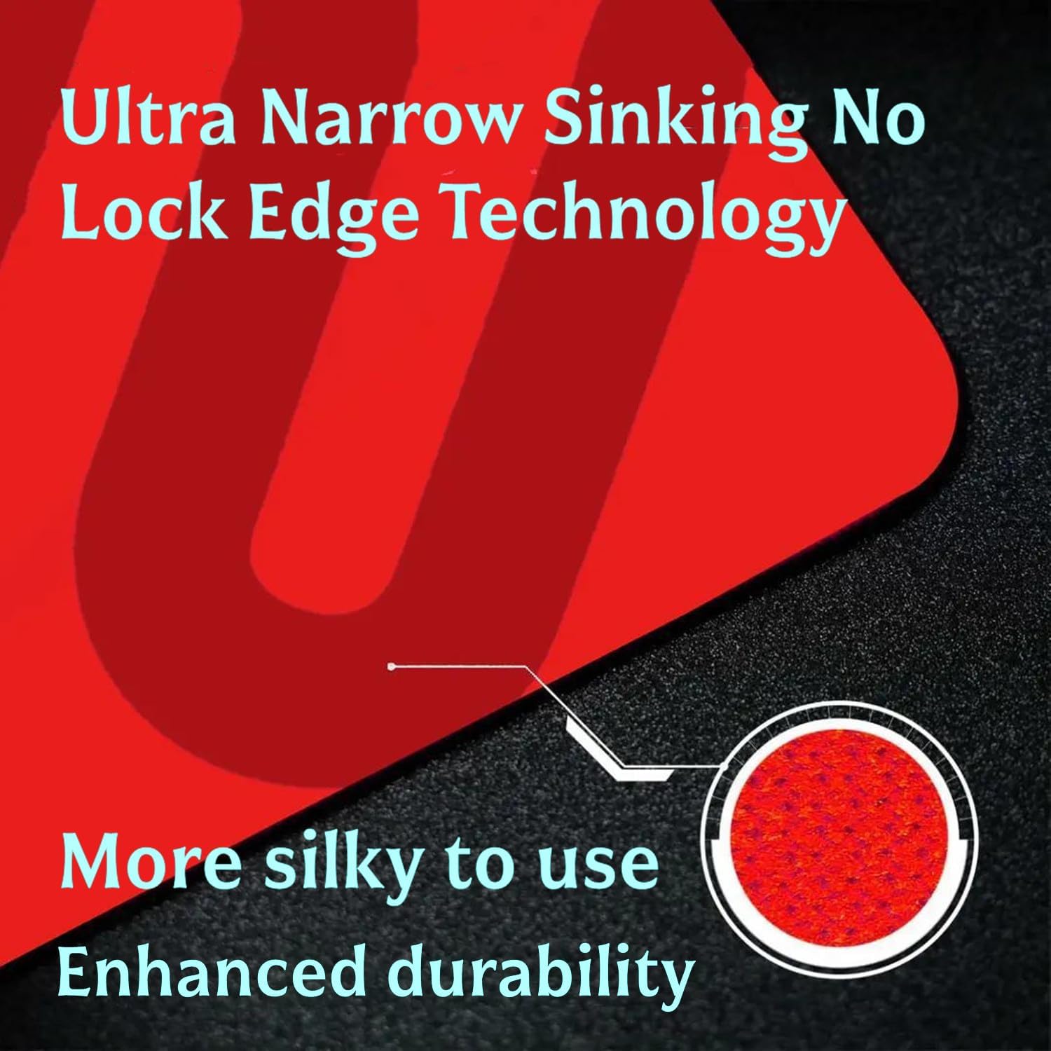 Large Esports Gaming Mouse Pad, Humidity Resistance Color Cloth, Smooth Glide Feel with Steady Control, Uniform high-Density Rubber Base with Medium Softness,Anti-Slip Base, Applicable to All Mouse - Image 6